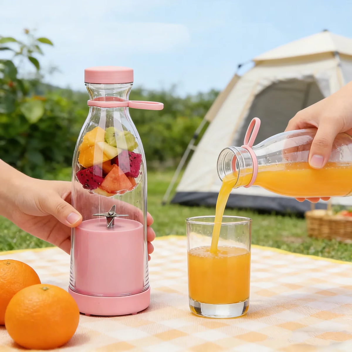 Portable USB Juicer Cup 420 ml – Rechargeable Mini Blender