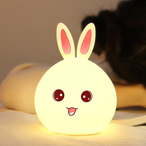 White/ Pink- Rabbit Lamp Color Galaxy Star Projector Night Light – 360° Nebula Lamp