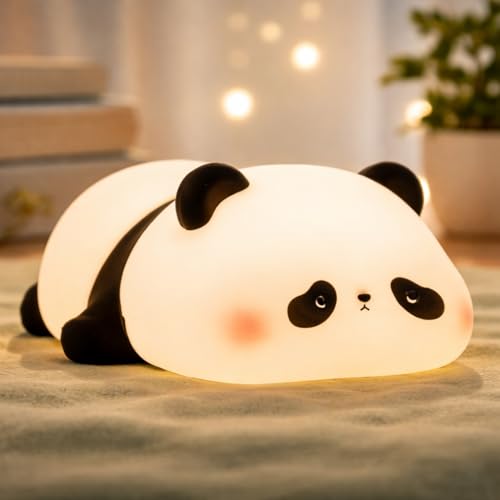 White- Sleeping Panda Lamp Color Galaxy Star Projector Night Light – 360° Nebula Lamp