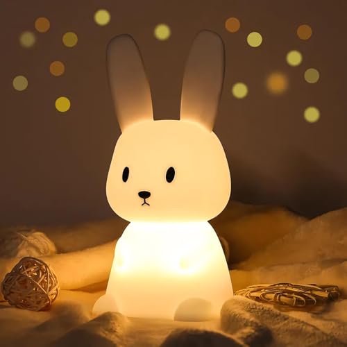 White- Bunny Lamp Color Galaxy Star Projector Night Light – 360° Nebula Lamp