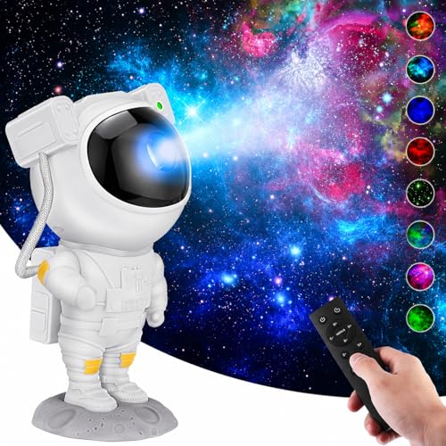 White- Astronaut Lamp Color Galaxy Star Projector Night Light – 360° Nebula Lamp