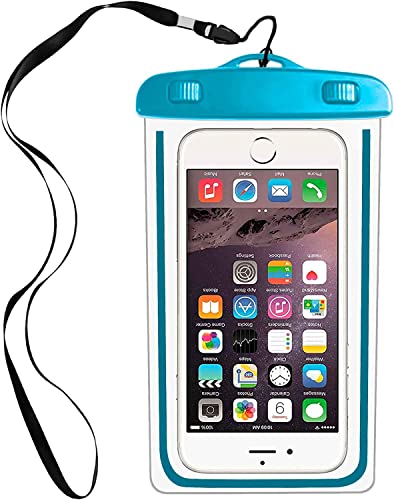 Blue Color Universal Waterproof Phone Pouch – IPX8 Dry Bag Case
