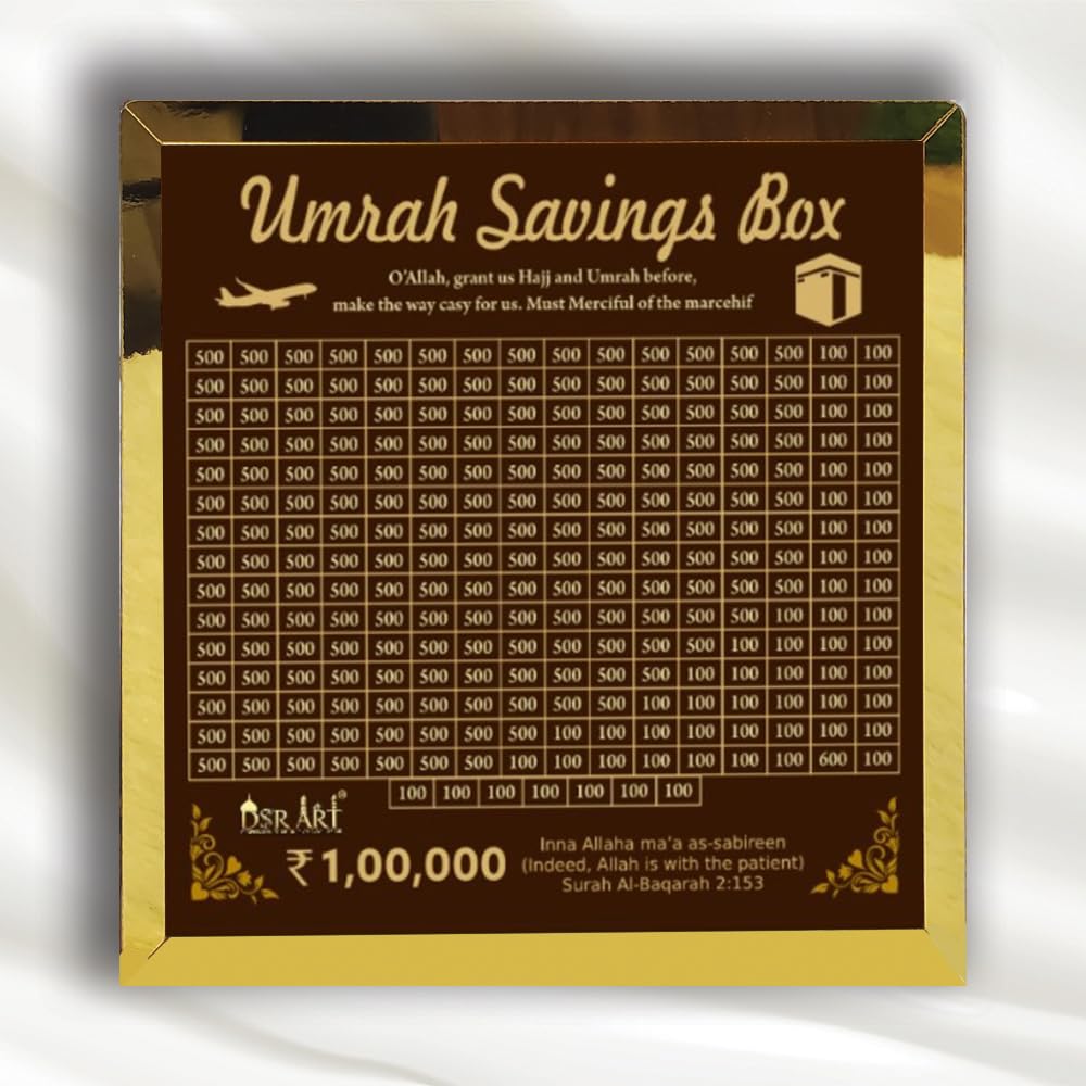 Umrah Savings Challenge Box Money Bank