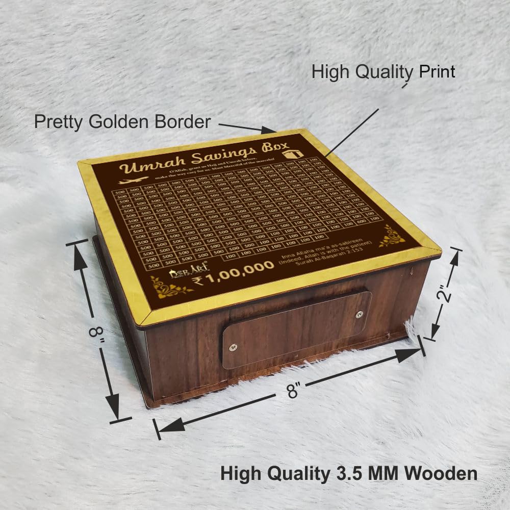 Umrah Savings Challenge Box Money Bank
