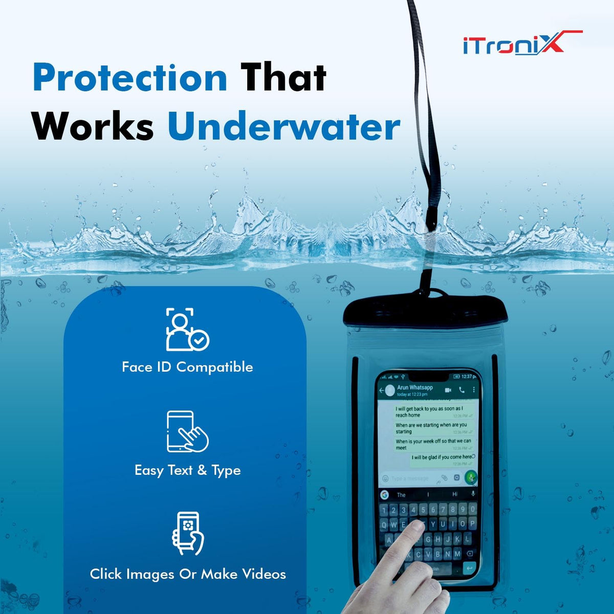 Universal Waterproof Phone Pouch – IPX8 Dry Bag Case