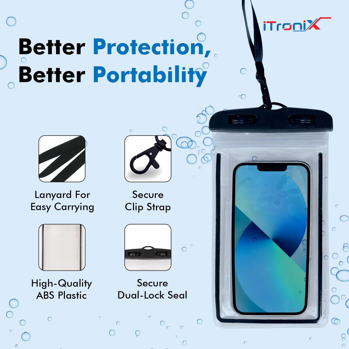 Universal Waterproof Phone Pouch – IPX8 Dry Bag Case