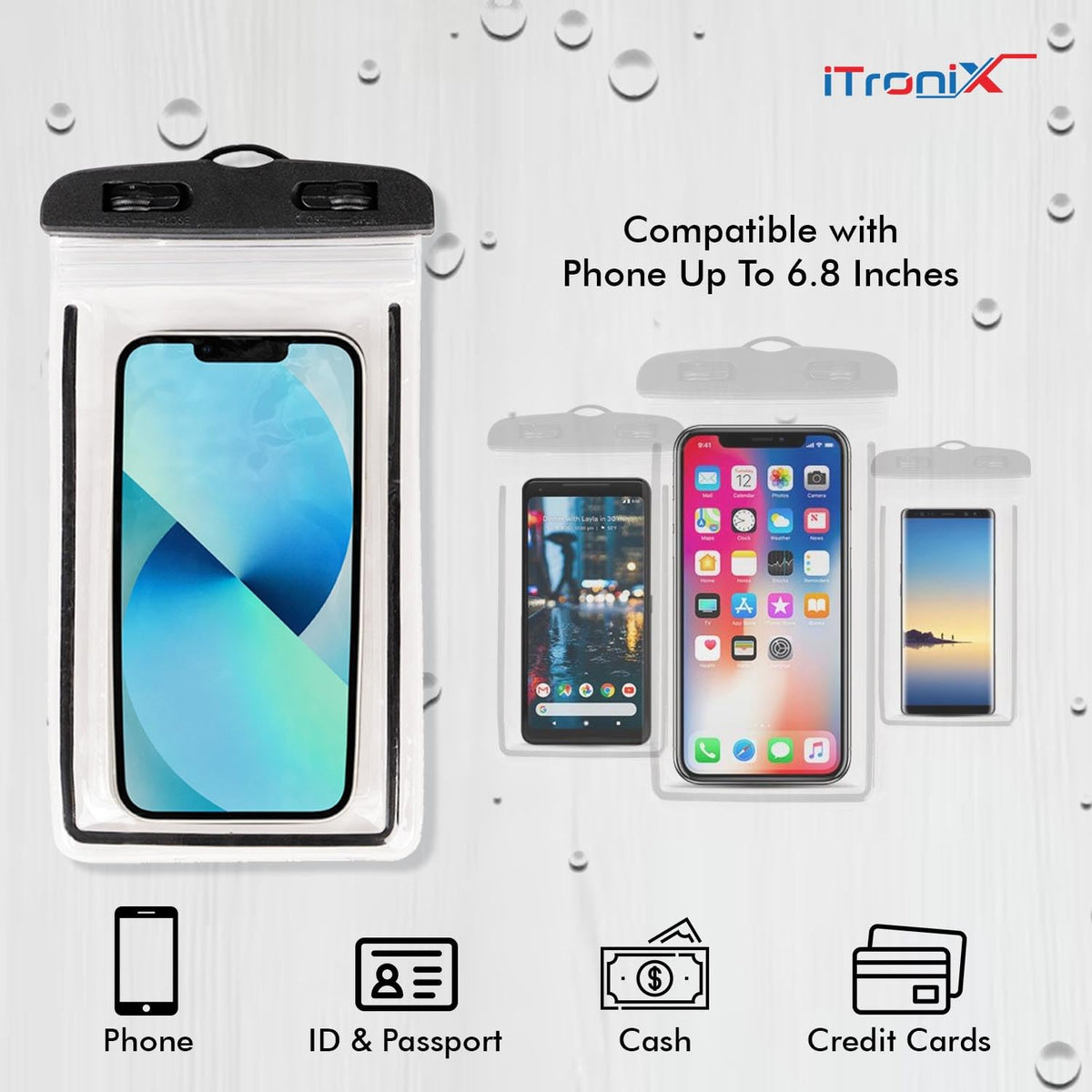 Universal Waterproof Phone Pouch – IPX8 Dry Bag Case
