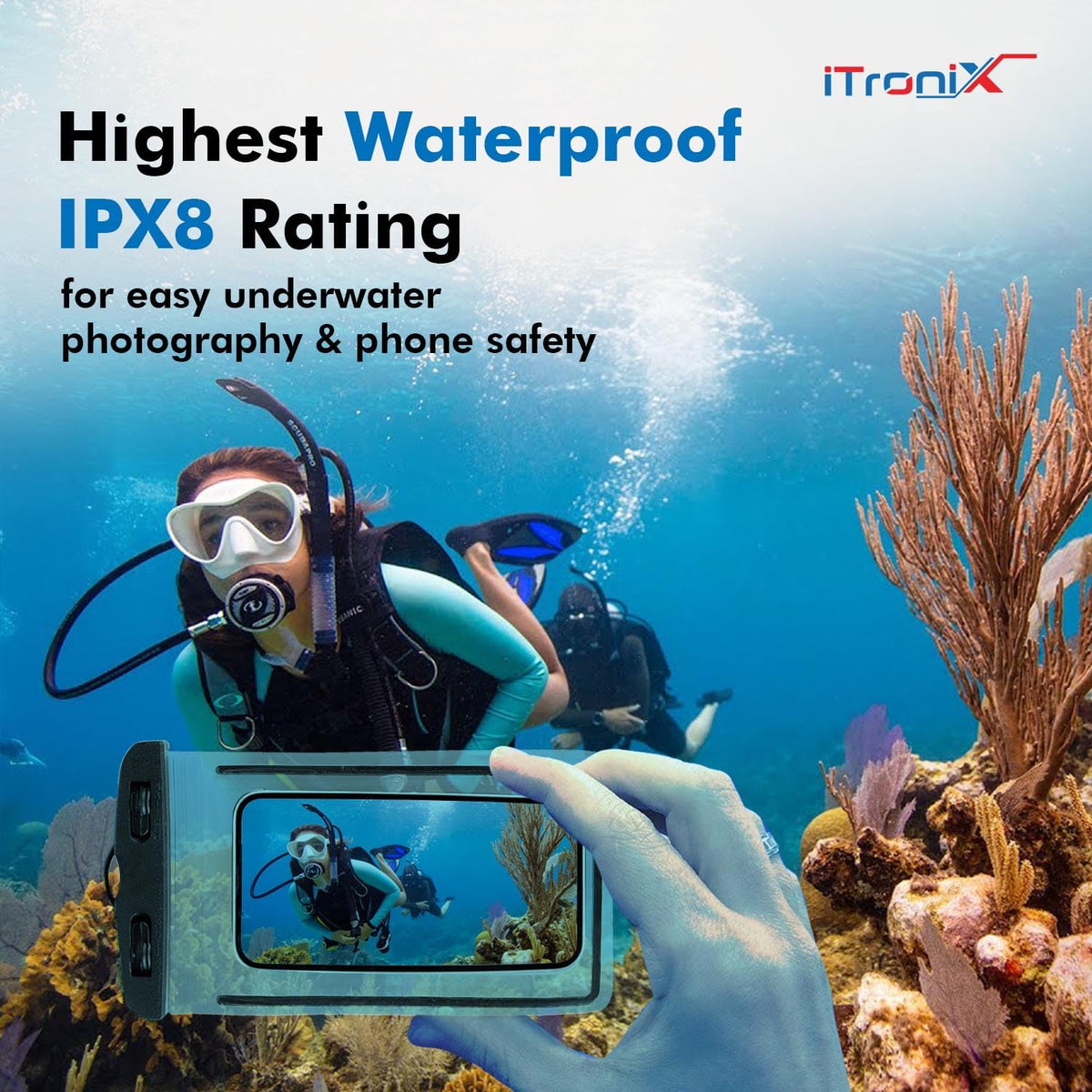 Universal Waterproof Phone Pouch – IPX8 Dry Bag Case