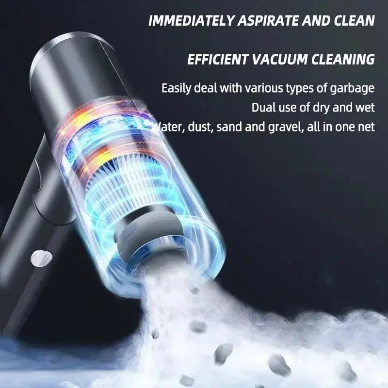 Cordless Handheld Car Vacuum Cleaner – 120W Strong Suction