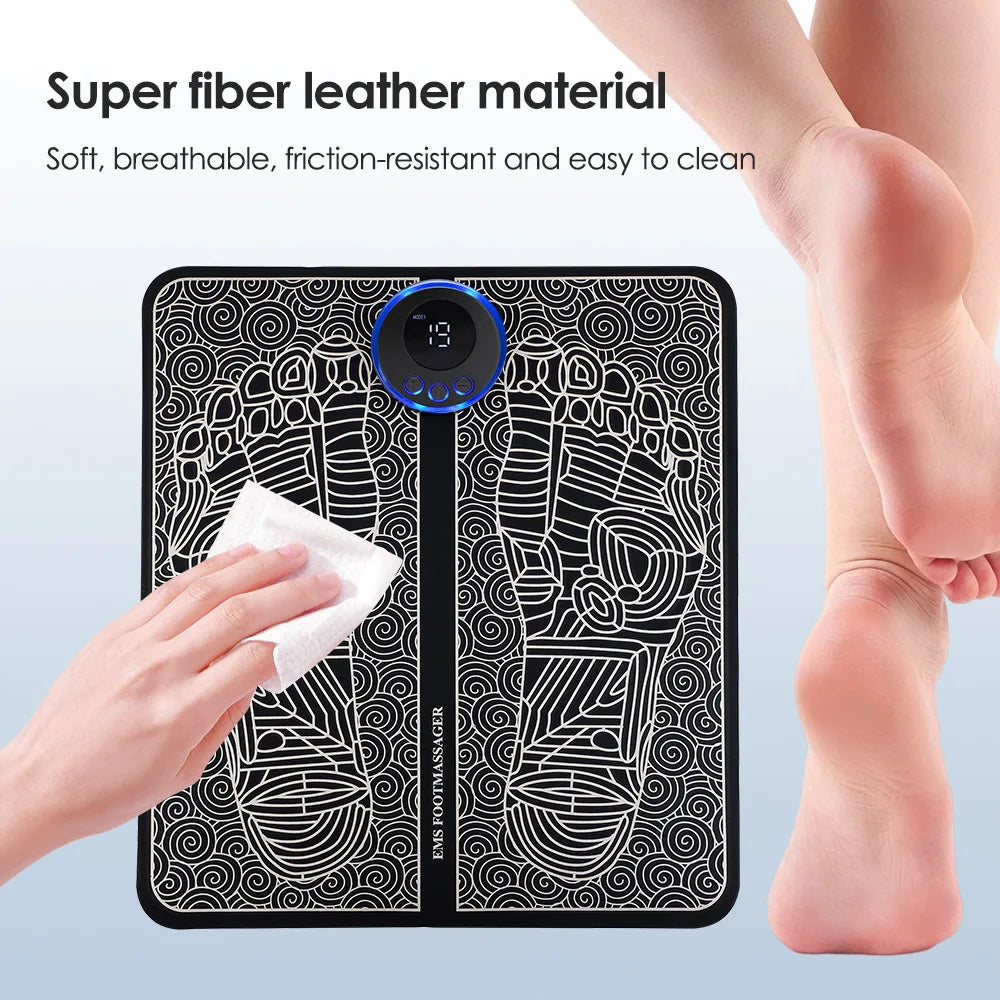 EMS Foot Massager Pad – 8 Modes, 19 Intensity Levels