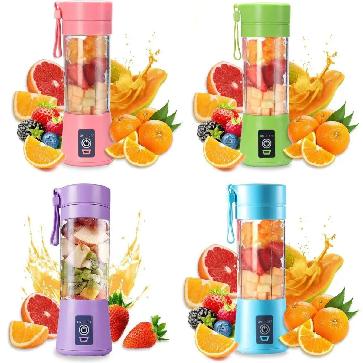 Portable USB Mini Blender – Rechargeable Smoothie Maker