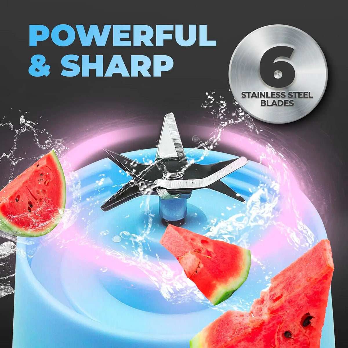 Portable USB Mini Blender – Rechargeable Smoothie Maker
