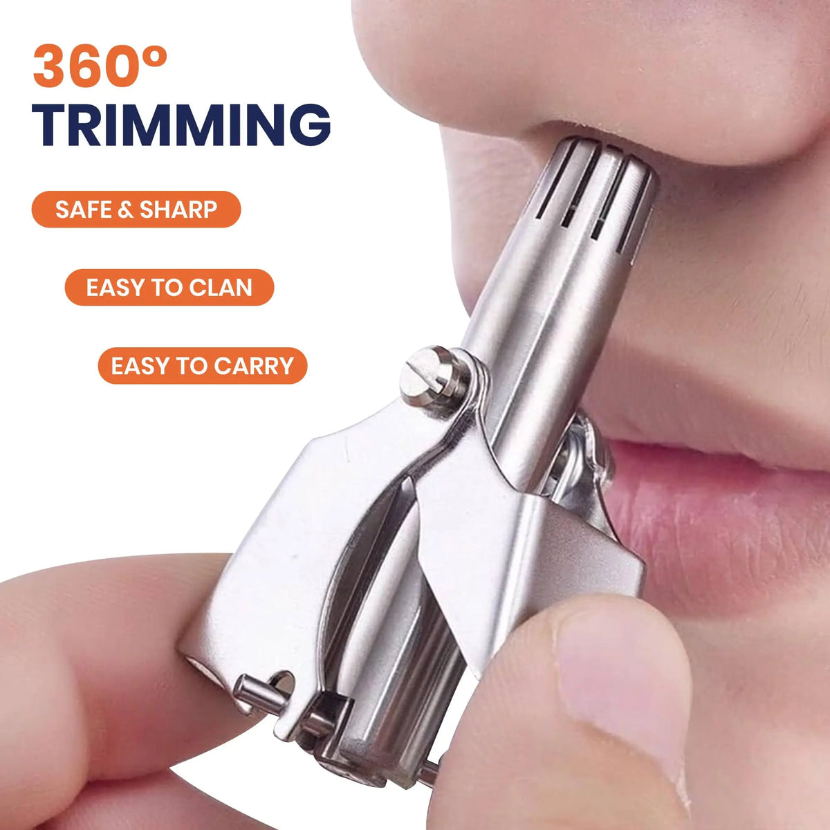 Ear And Nose Hair Trimmer – Manual, Painless, Washable
