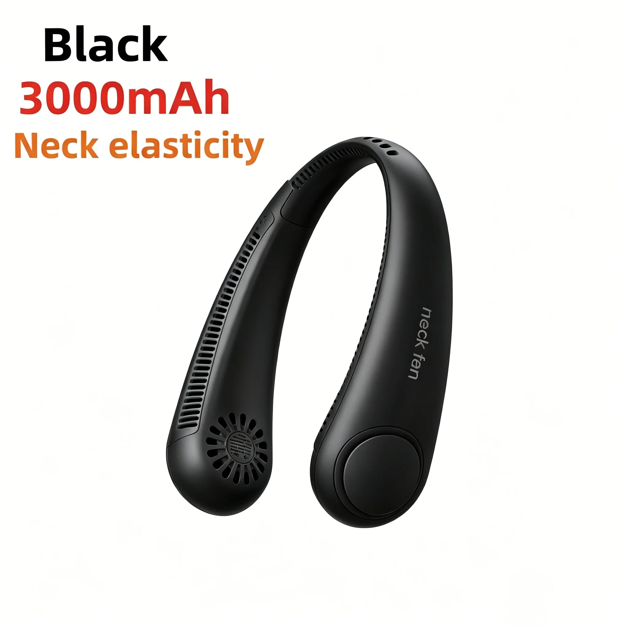 L28 LED Fan Color 8000mAh Bladeless Neck Fan With LED Display