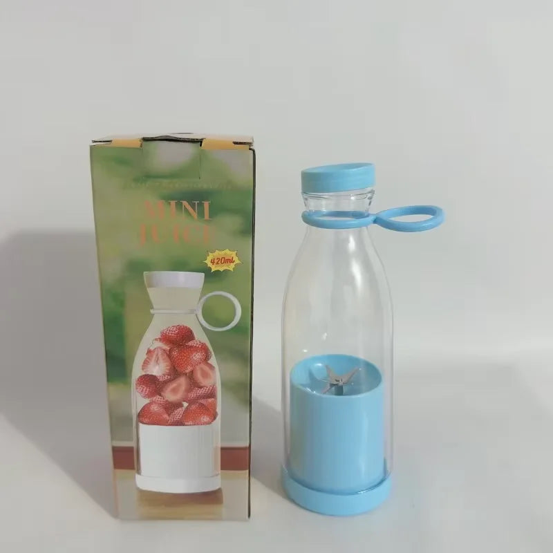 Blue Color Portable USB Juicer Cup 420 ml – Rechargeable Mini Blender