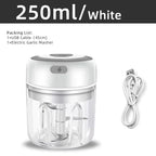 Mini Electric Food Chopper 250 ml USB Rechargeable