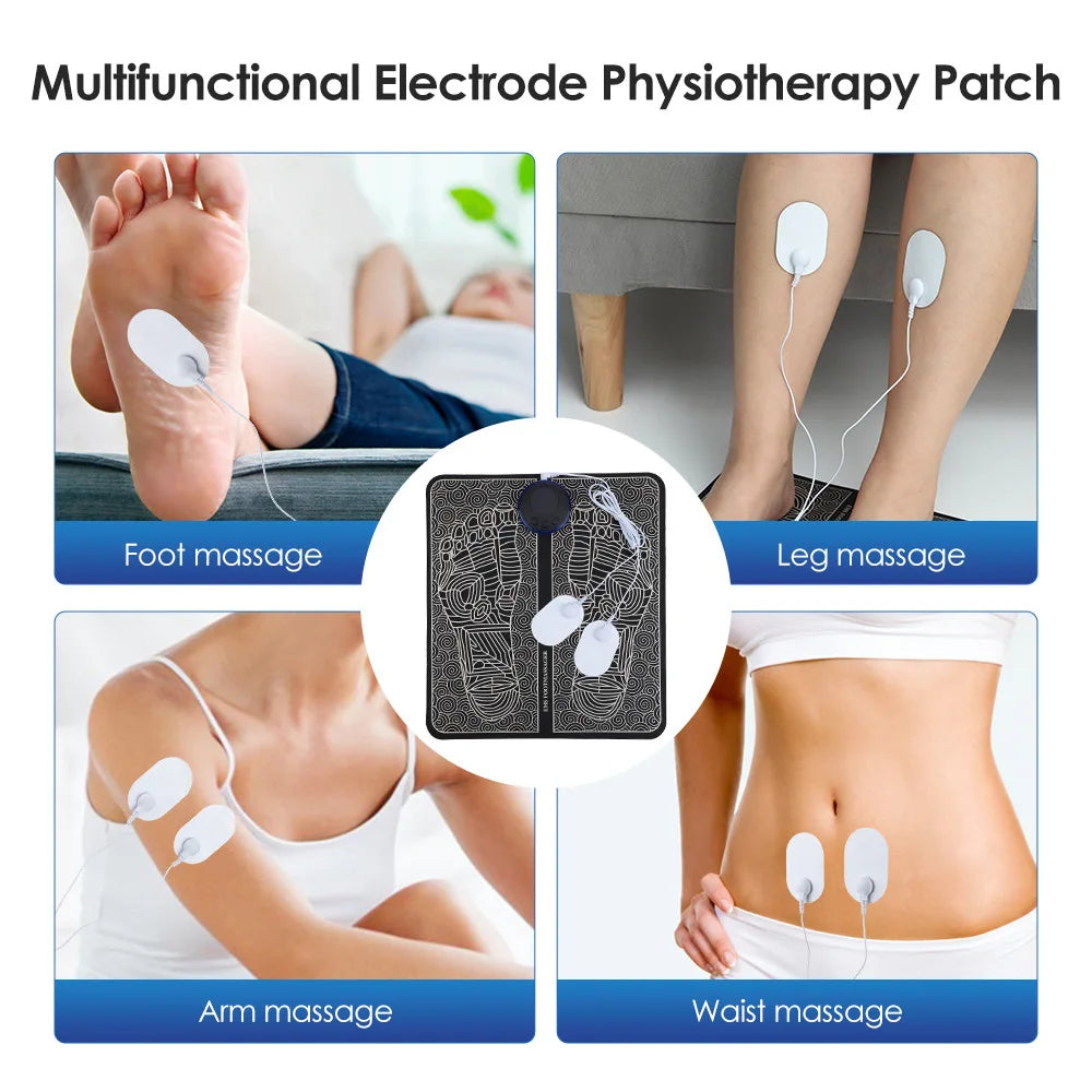 EMS Foot Massager Pad – 8 Modes, 19 Intensity Levels