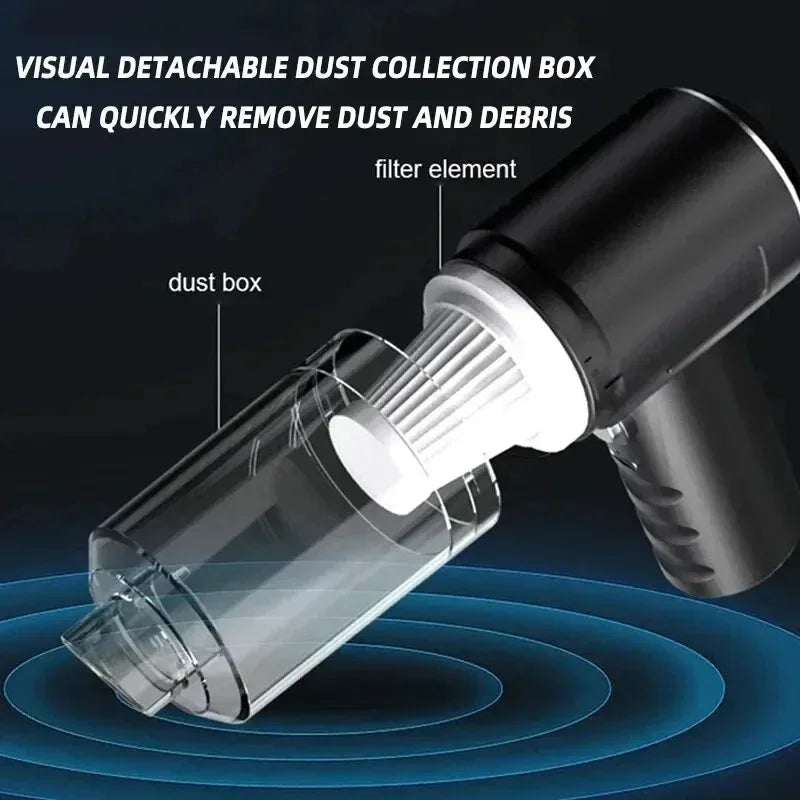 Cordless Handheld Car Vacuum Cleaner – 120W Strong Suction