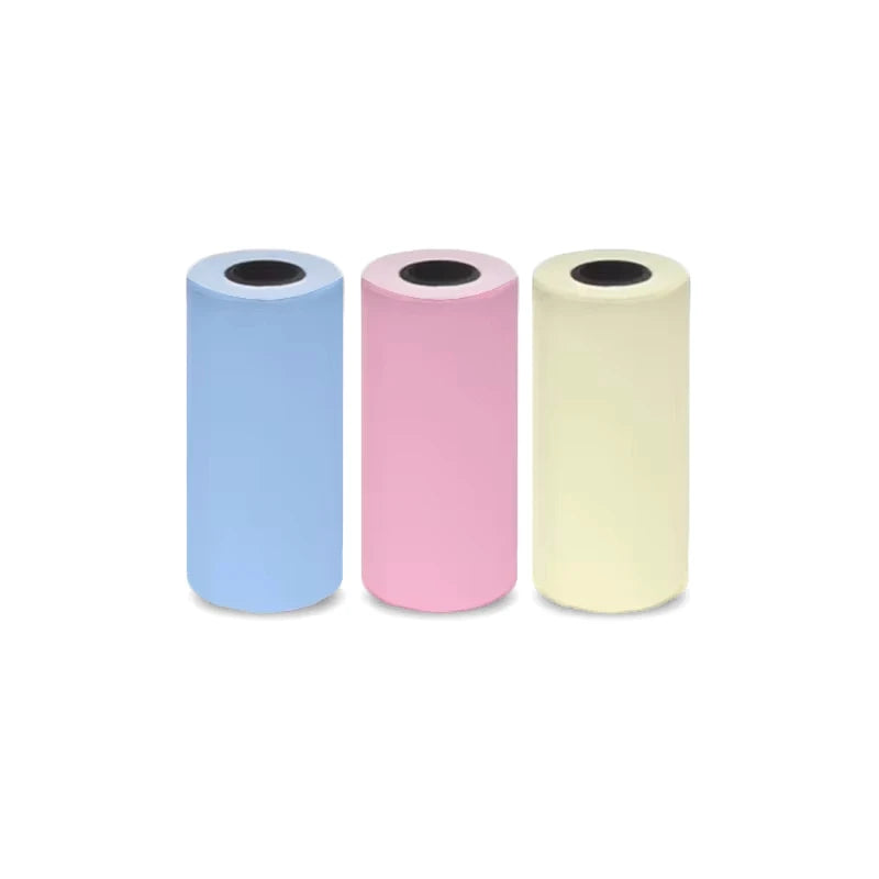 Printing paper-3pcs color Mini Bluetooth Thermal Photo Printer – Portable 58mm