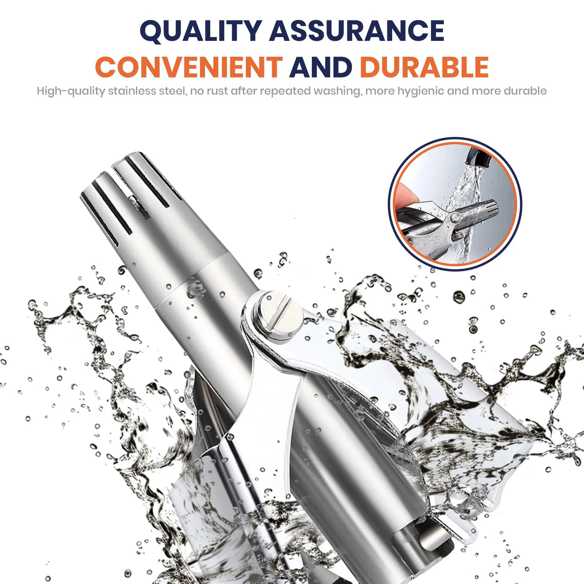 Ear And Nose Hair Trimmer – Manual, Painless, Washable