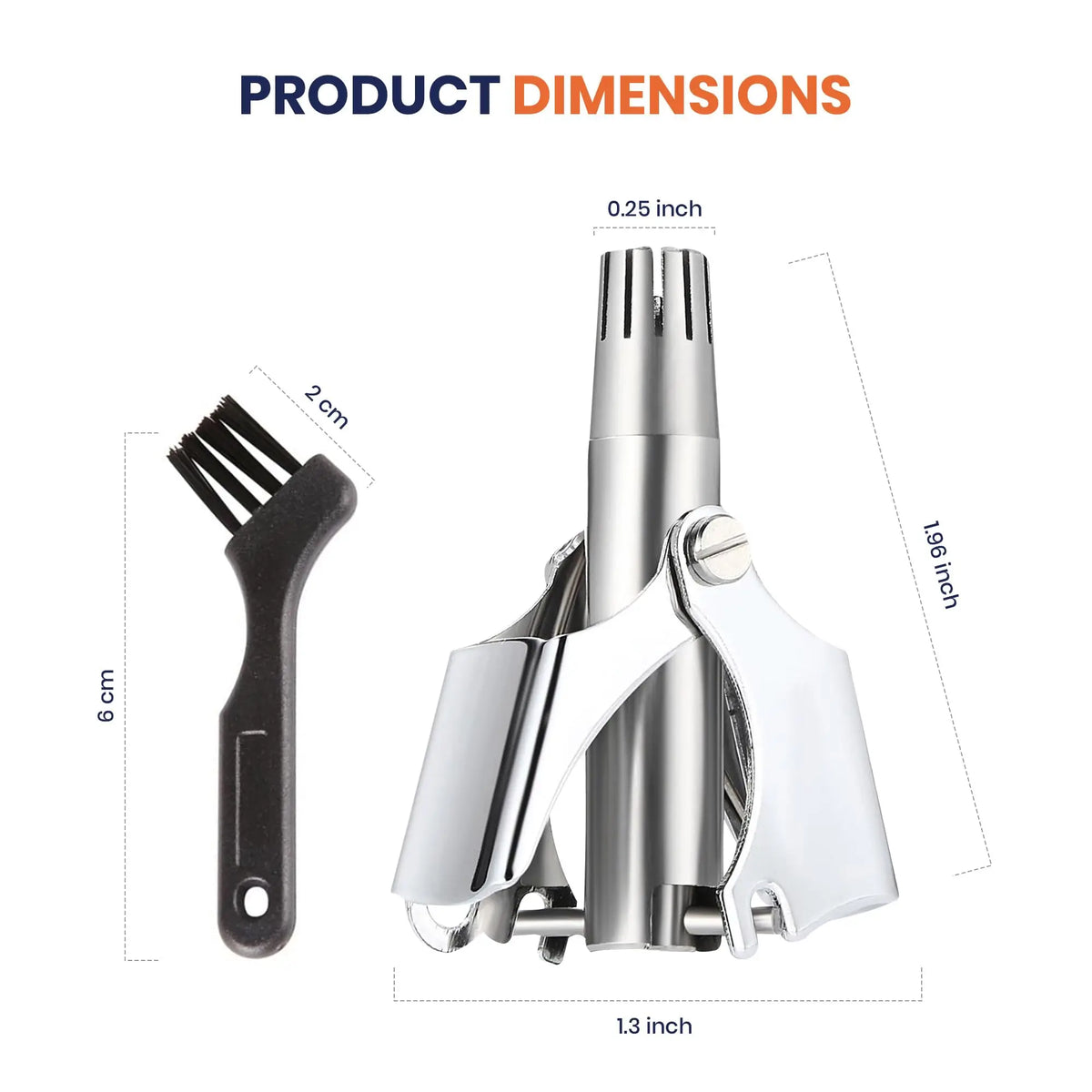 Ear And Nose Hair Trimmer – Manual, Painless, Washable