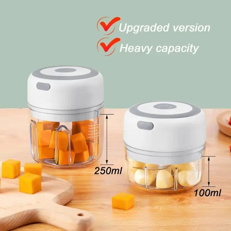 Mini Electric Food Chopper 250 ml USB Rechargeable