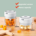 Mini Electric Food Chopper 250 ml USB Rechargeable